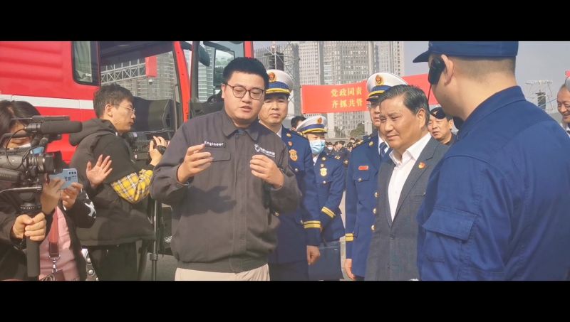 獵鷹消防無人機亮相“119”活動