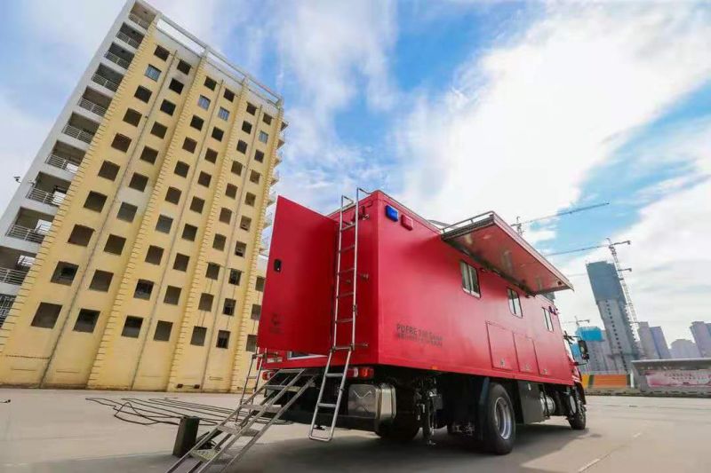 部局無人機推廣應用調研組對獵鷹消防科技進行調研