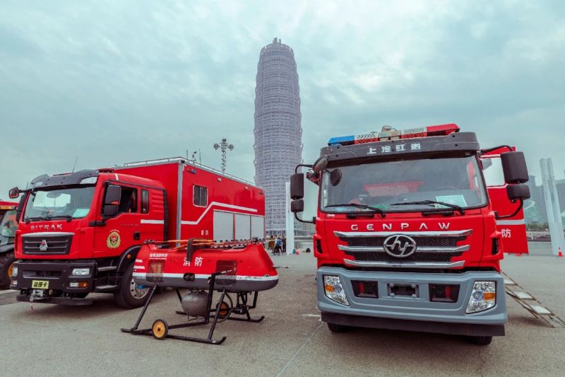 成功演示！獵鷹消防無人機展翅河南省“119”消防宣傳月活動