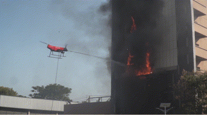 鄭州消防承辦無人機(jī)高層建筑滅火救援大型實(shí)戰(zhàn)演練